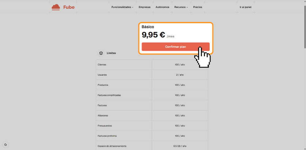 Cuarto paso de la guía de activación de Verifactu